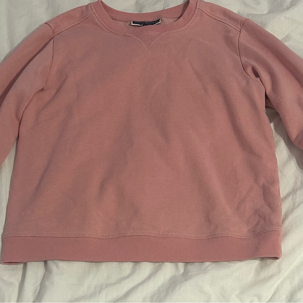 Karen Scott Sport Pink Crewneck Sweatshirt